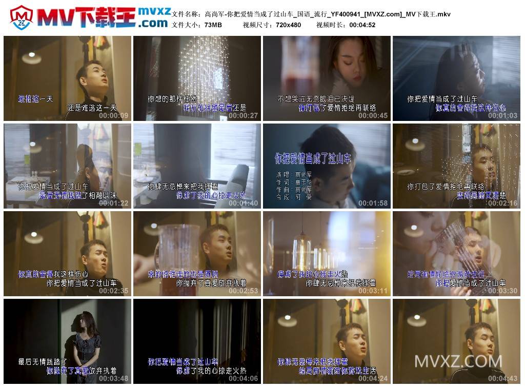 高尚军-你把爱情当成了过山车_国语_流行_YF400941